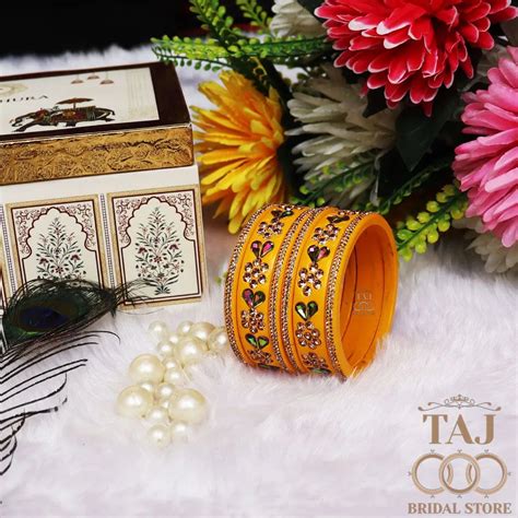Rajasthani Short Lac Bangles Set in Latest Kundan & Rhinestons Design ...