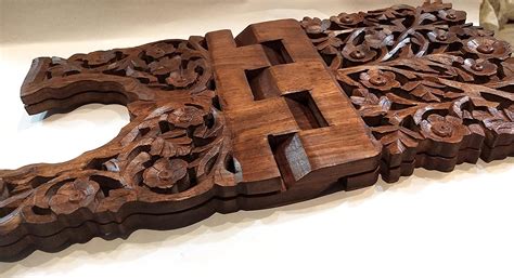 Master Arts Wooden rehal (15 X 8 inches) holy Book Stand for Reading ...
