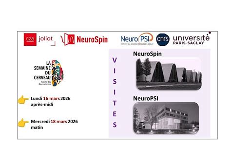 Semaine Du Cerveau 2026 - VISITES NeuroSpin et NeuroPSI, NeuroSpin et ...