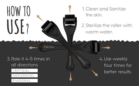 L'sensa Derma Roller with 540 Stainless Steel Microneedle 0.5 mm | For ...