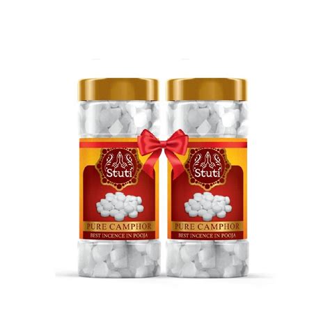 Stuti Camphor Tablet Jar (Camphor Tablet Jar, 250G (Pack of 02 ...