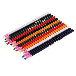 MYADDICTION 12 Pieces Peel Off Markers Chinagraph Grease Wax Pencil for ...
