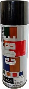 CUBE Cube Aerosol Spray Paint for Multipurpose Black Spray Paint 400 ml ...