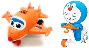 SOPALI Monster Air Plane and Doraemon scooter toy for kids - Monster ...