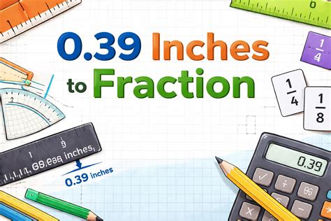 0.39 Inches to Fraction Explained: Exact Conversion, Formula, and Real ...