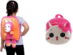 SB07 Combo Of Kids School Bag Soft Backpack Cartoon Bags for Kids Plush ...