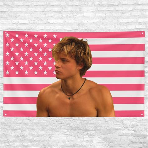 JJ Maybank Outer Banks Pink USA Flag - Custom Tapestry, Outer Banks Fan ...