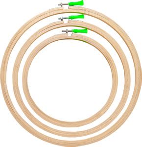 rawzone Wooden Embroidery Frame Hoop For Embroidery Sizes 7,8,12 Inches ...