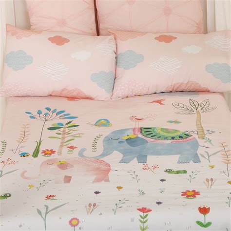 Ellie & Mommy Elephant Organic Cotton Bedsheet Set – KIDZOLOGY.COM