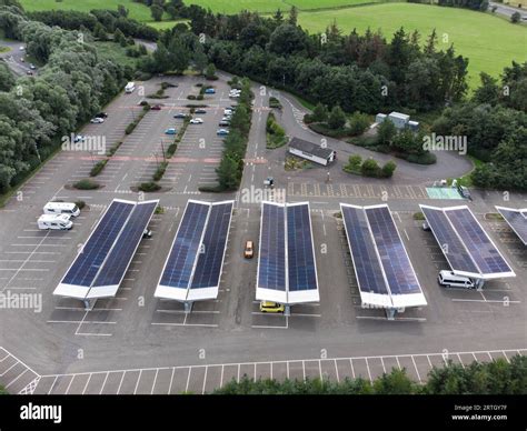 Castleview low carbon Electric Vehicle EV charging Hub Scotland Stock ...