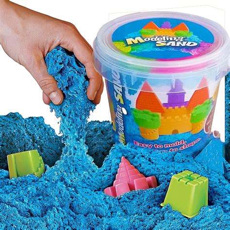 False Kinetic Sand Castle Set 500g Round Bucket, Magic Wonder Sand ...