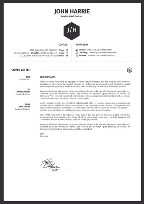 Cover Letter Template Word Doc Free Download