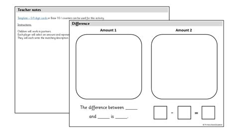 Difference within 10 Worksheet 的图像结果