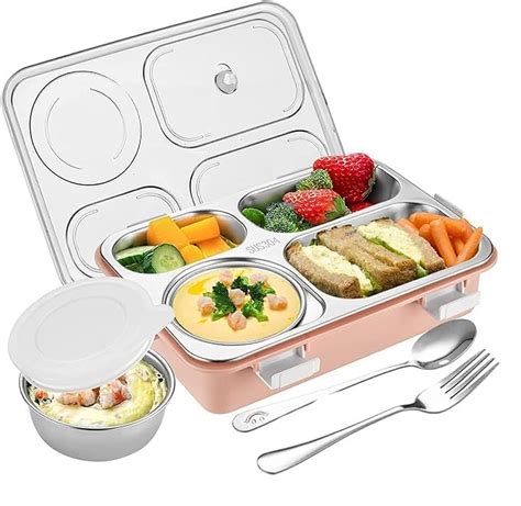 Buy ESnipe Mart Students Sealed Leakage Proof Stainless Steel Lunch Box ...