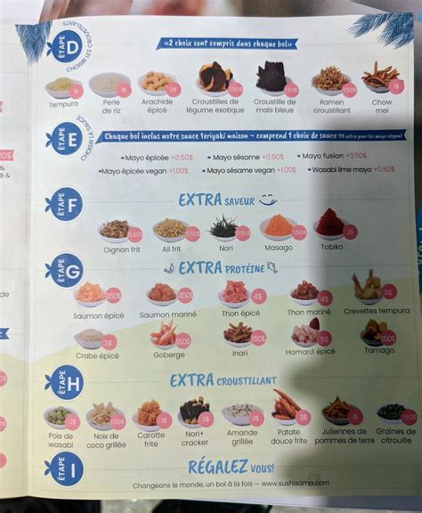 Menu at Le Poke Station (Décarie, VSL) restaurant, Montreal