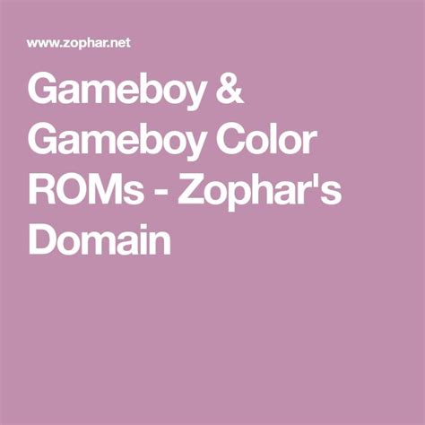 Gameboy Color ROMs 的图像结果