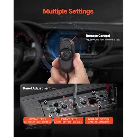 SVOPES 10 In 300w Underseat Car Subwoofer. Slim Powered Subwoofer with ...