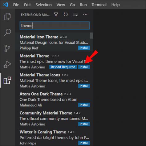 How to Install vs Code Themes 的图像结果
