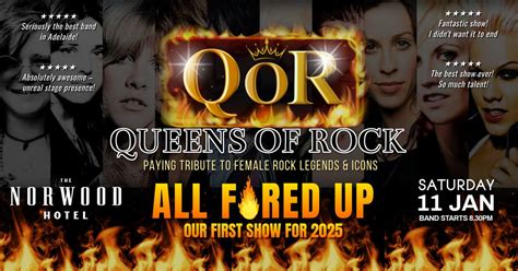QUEENS OF ROCK - ALL F🔥RED UP at the Norwood Hotel, Norwood Hotel ...