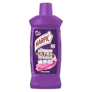 Buy Harpic Bathroom Cleaner Ultra | Petal Breeze | 1L | 10X Tough Stain ...