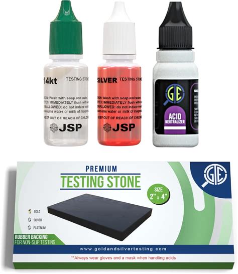 Gold/Silver Test Acid Tester Kit 10k 14k .999 .925 Sterling Testing ...
