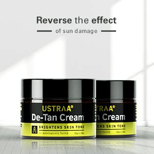 Ustraa De-Tan Cream for Men - 50g (Set of 2) - Dermatologically Tested ...
