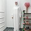 Buy Women's Muslim One-Piece Prayer Dress Muslim Abaya Dress Islamic ...