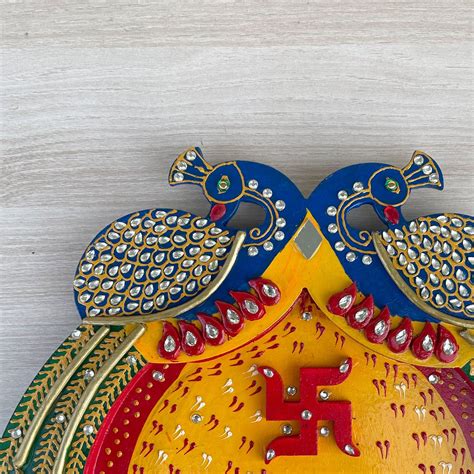 Handcrafted Peacock Styled Pooja Thali – Ritwikas