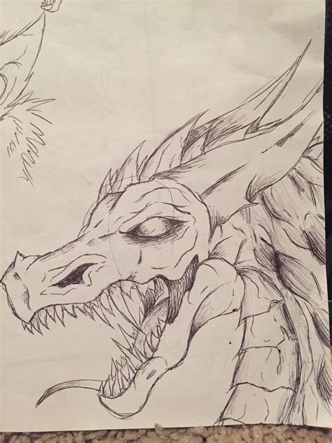 Dragon Drawing Pencil Art