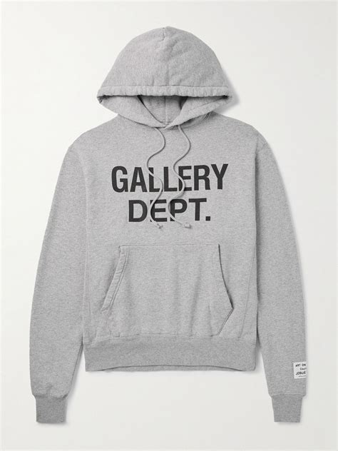 GALLERY DEPT. Logo-Print Appliquéd Cotton-Jersey Hoodie for Men ...