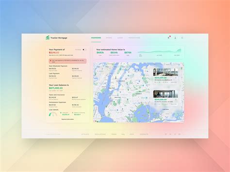 Mortgage & Loan Payoff Track Web App UI UX Dashboard :: Behance