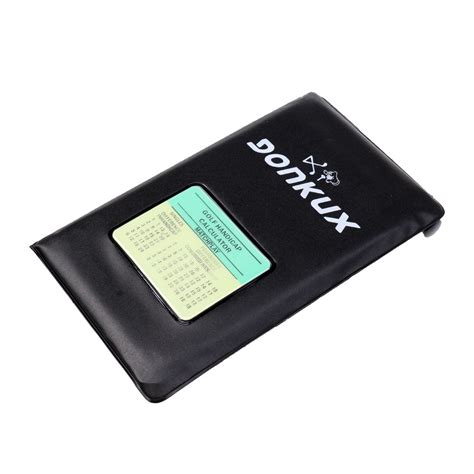 Cyruss PU Golf Scorecard Holder with Scorecard and Pencil Score ...