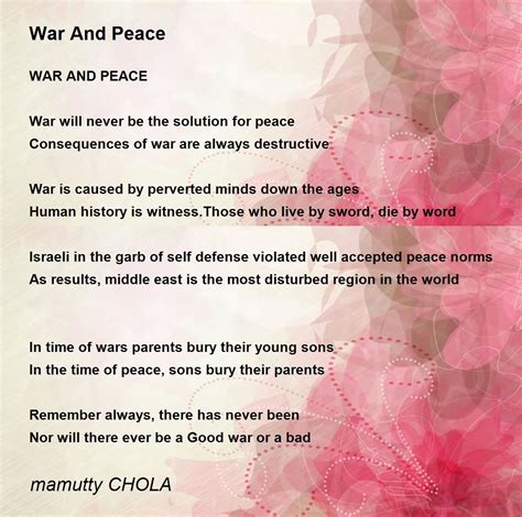 What Is The Message Of War And Peace at Maddison Westacott blog