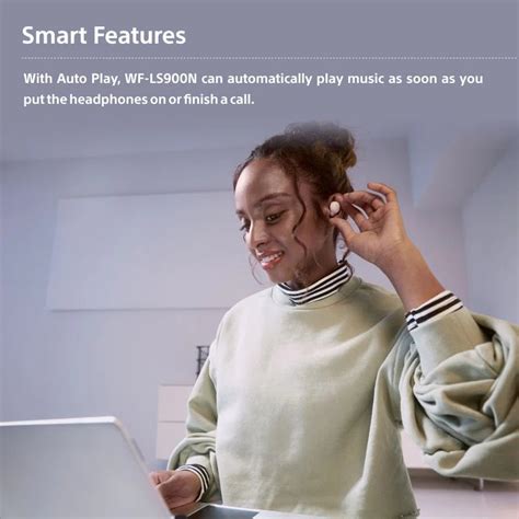 Sony WF-LS900N Wireless Noise Cancelling Earbuds with Charging Case ...