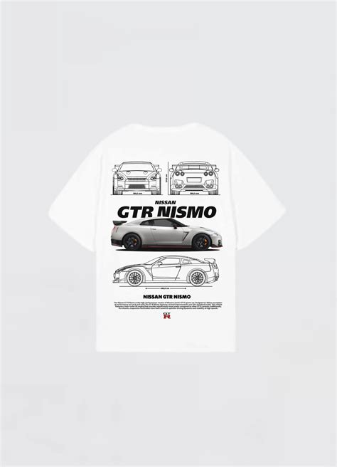 Nissan GTR Nismo Oversized T-shirt Off-white – Strells