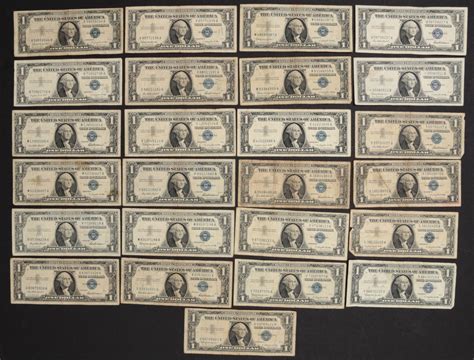 #11862: EIGHTY-TWO U.S. ONE DOLLAR SILVER CERTIFICATES