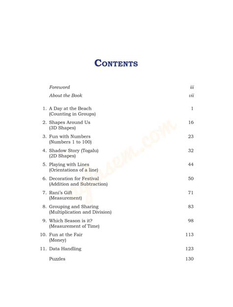 Image result for Maths NCERT Part 2 Content