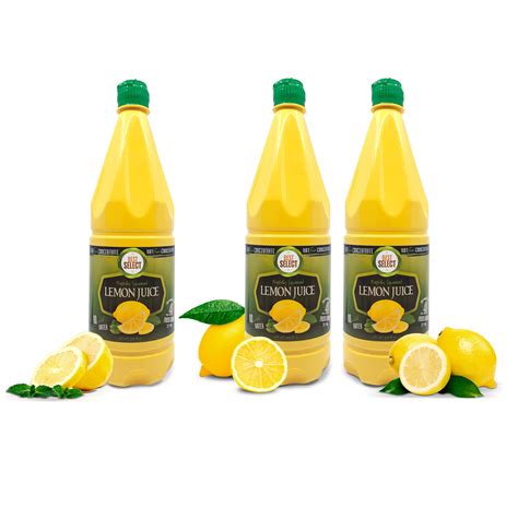 Snapklik.com : 3 Pack 33.8 Oz 100% Real Lemon Juice Fresh Flavor NO ...