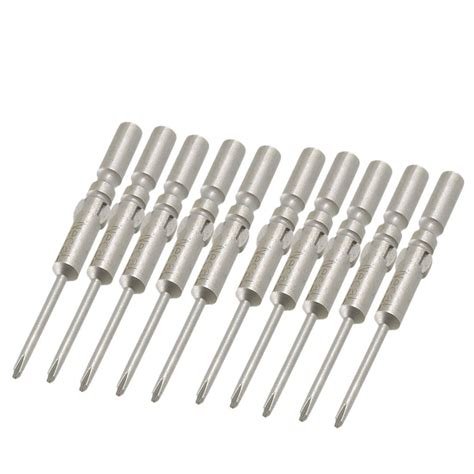 BIG BOOM® Gray 5mm Shank 2mm Dia Point PH0 Phillips Screwdriver Bits 10 ...