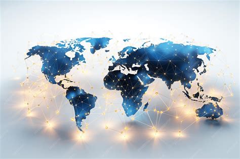 Premium AI Image | Global network and connection technology concept ...