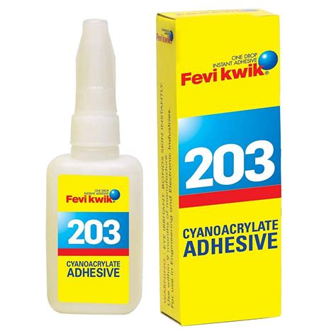 Pidilite Fevikwik 203 Cyanoacrylate Adhesive Glue – SATYAM STATIONERS