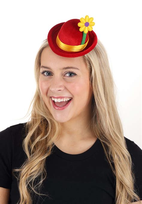 Mini Red Clown Bowler Costume Hat | Clown Accessories