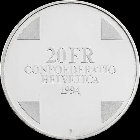 20 Fr Confoederatio Helvetica 1994 - Teufelsbrücke | Historian Lugano