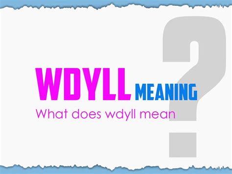 What Does WDYLL Mean? A Fun Guide To Texting Abbreviations - Networkustad