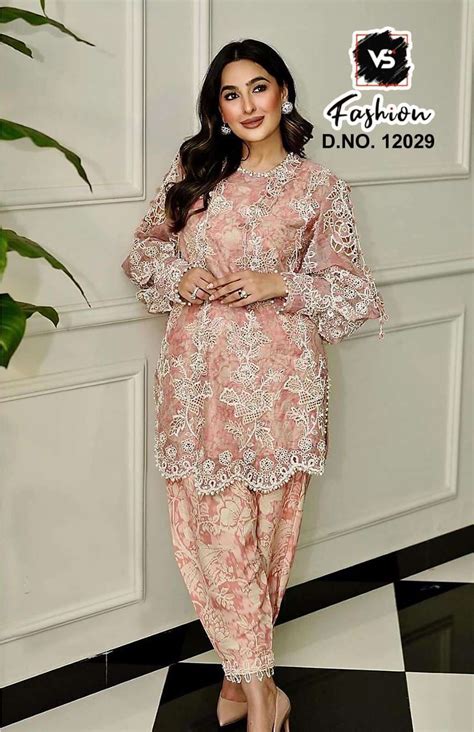 VS FASHION D NO 12029 BEAUTIFUL EMROIDERY DESIGNER PAKISTANI CO-ORD SET ...