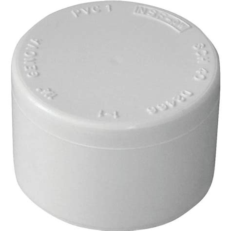 Genova LASCO Pipe Cap, 2 in, Slip, PVC, White, SCH 40 Schedule, 280 psi ...