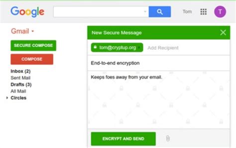 Image result for Encrypt Gmail Message