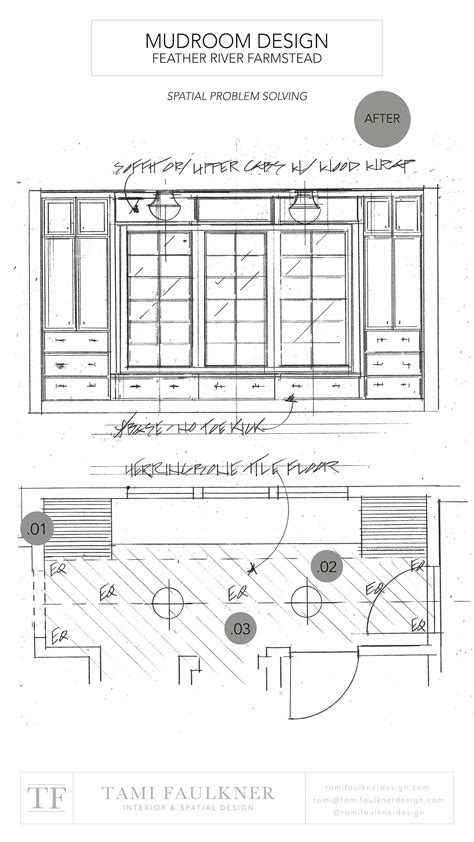 MUDROOM FLOOR PLAN AND INTERIOR ELEVATIONS - SPATIAL PROBLEMS AND ...