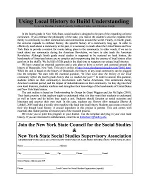 Fillable Online people hofstra Using Local History to Build ...