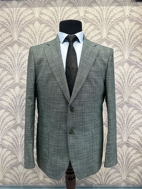 Green Textured Slim Fit Two-Piece Suit – Falcon Suits
